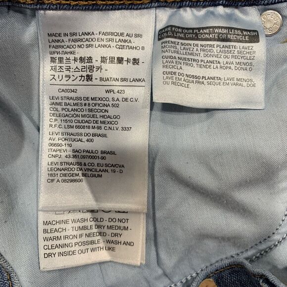 Levi’s Size 10 Classic Boot Cut Jeans Mid Rise Flat Stretch Denim Blue Women’s - Picture 8 of 12